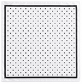 black and white polka dot headscarf non slip wrap front view